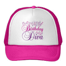 Diva do aniversário boné