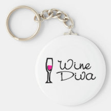 Diva do vinho chaveiro