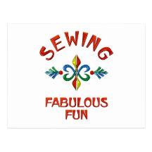 Divertimento fabuloso Sewing Cartões Postais