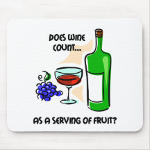 Dizer engraçado do humor do vinho mouse pads
