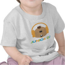 DJ júnior - Bebê Brown - Tshirt da criança