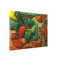Do abstrato vida ainda impressão em canvas