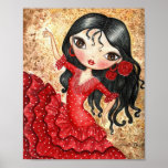 Do "dançarino Flamenco " Impressão
