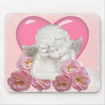 Do "design do anjo bebê" do querido mouse pads