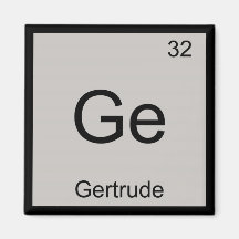 Do elemento conhecido da química de Gertrudes mesa Imã De Geladeira