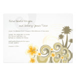 Do hibiscus amarelo tropical das ondas da praia ca convites