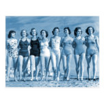 Do kitsch retro das mulheres do vintage loucos sur cartoes postais