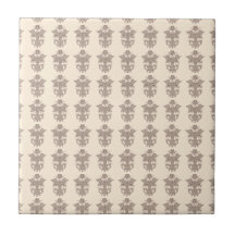 Do nouveau floral francês da arte do vintage peque azulejo
