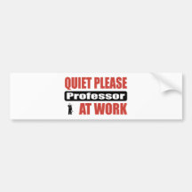 Do silêncio professor Trabalho por favor Adesivo