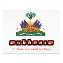 Do "t-shirt de Haiti apoio" da astenia Convite Personalizados