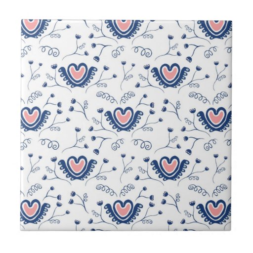 Do "teste padrão coração " azulejos