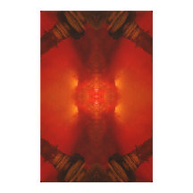 Do "vermelho do terramoto império" (dimensões do r impressão de canvas esticadas