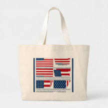 Dobras da bandeira bolsa para compras