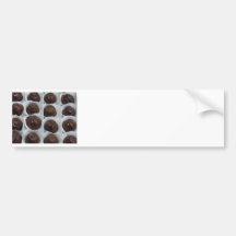 Doces de chocolate adesivo