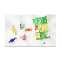 Doces Impressão De Canvas Esticadas