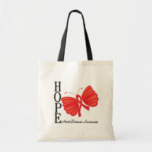 Doença cardíaca da borboleta da esperança bolsas de lona