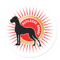 Dogge alemão autocolante autocolantes