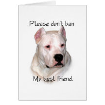 Dogo Argentino Anti-BSL Cartões