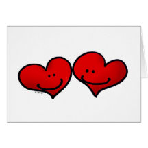 Dois cervos no amor cartão