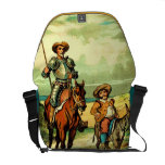 Don Quixote e Sancho Panza Bolsas Mensageiro