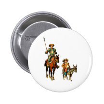 Don Quixote e Sancho Panza Botons