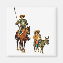 Don Quixote e Sancho Panza Imã De Geladeira