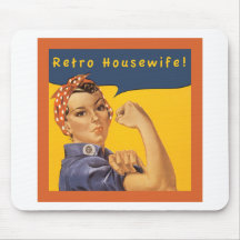 Dona de casa retro! mousepad