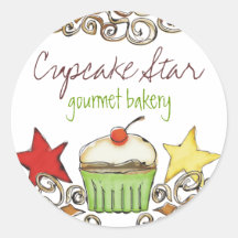 doodle a WTI do feriado do Natal do cupcake da agu Adesivos