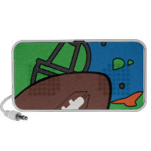 Doodle do futebol caixinhas de som para viagem