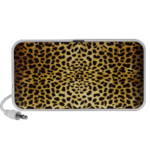Doodle do impressão do leopardo caixinhas de som para laptop
