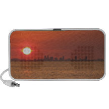 Doodle do por do sol de Tampa Caixinhas De Som Para Mp3