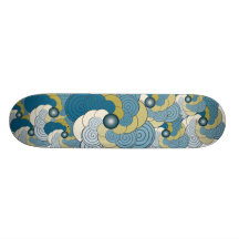 Dorado do azul do En Espiral. Skate