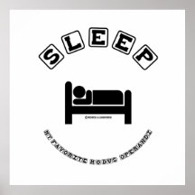 Dorme meu modus operandi favorito (o humor do sina posters