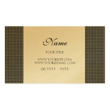 Dourado Elegante Modelos Cartões De Visita