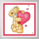 Dovey bonito Teddybear Posteres