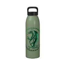 Dragão celta verde garrafas de água