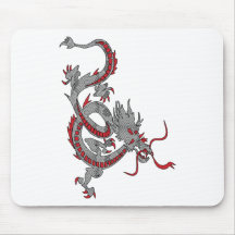 Dragão chinês do ano novo mouse pads