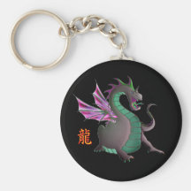 Dragão cinzento chaveiros