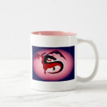 Dragão cor-de-rosa caneca