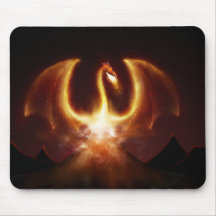 Dragão do fogo mousepad