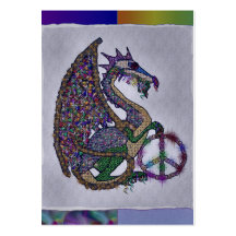 Dragão Jeweled da paz Cartão De Visita