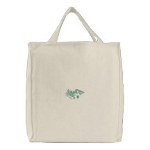 Dragão verde bolsa de lona