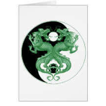Dragões 4 de Yin Yang Cartao