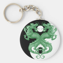 Dragões 4 de Yin Yang Chaveiro