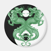 Dragões 4 de Yin Yang Imã
