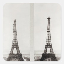 Duas ideias da construção do Eiffel Adesivo