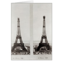 Duas ideias da construção do Eiffel Cartoes