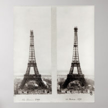 Duas ideias da construção do Eiffel Posteres