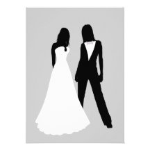 Duas noivas que Wedding Convite