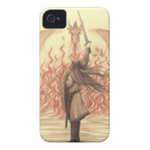 Duende contra o dragão capa iPhone 4 Case-Mate